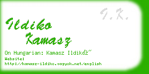 ildiko kamasz business card